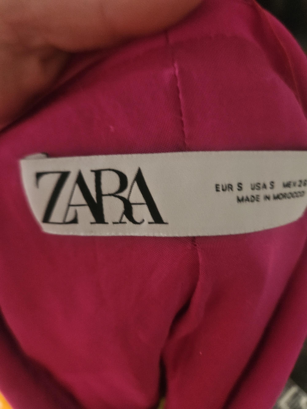 Zara Hot Pink Blazer NWOT Structured Tailored Jacket Statement. Size Small - Picture 6 of 16